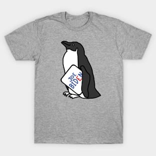 Biden Harris Supporter Penguin with Joe Biden Sign T-Shirt